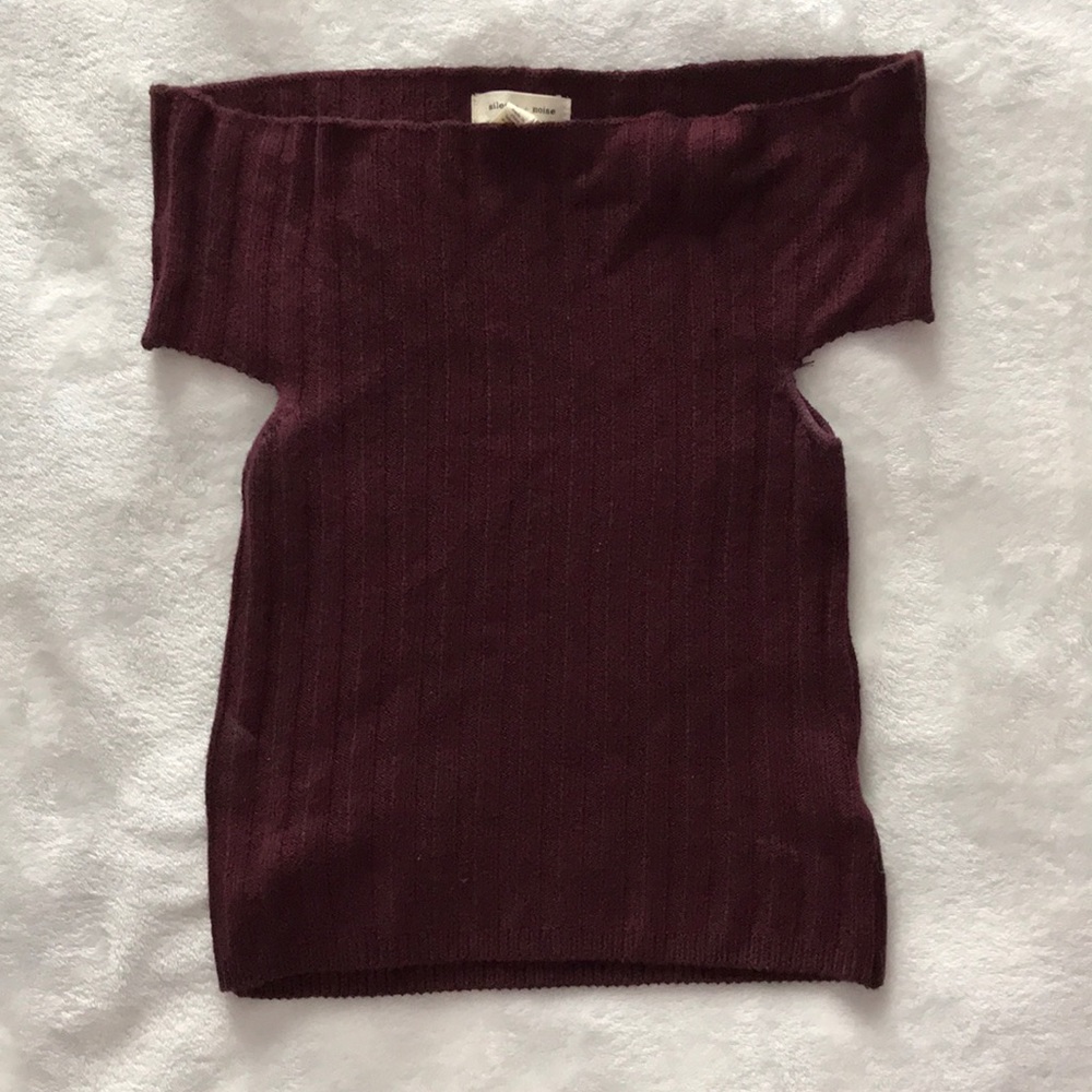 Silence & Noise Knitted Crop Top